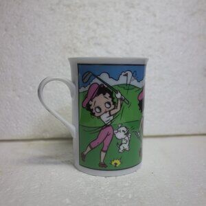 Betty Boop Fine Porcelain Collector Mug The Danbury Mint 8 oz Betty On The Links